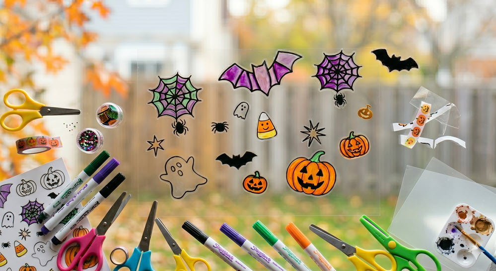 Ma décoration de fenêtre d'Halloween - Littoral Centre