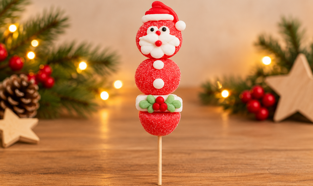 Ma brochette en bonbons père Noël - Léman Centre